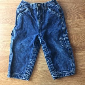 Baby Gap Carpenter Straight Snap Jeans Sz 18-24 M
